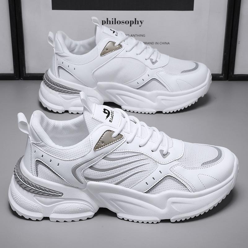 ins dad shoes summer new running breathable student sports shoes heightening mesh travel shoes 39