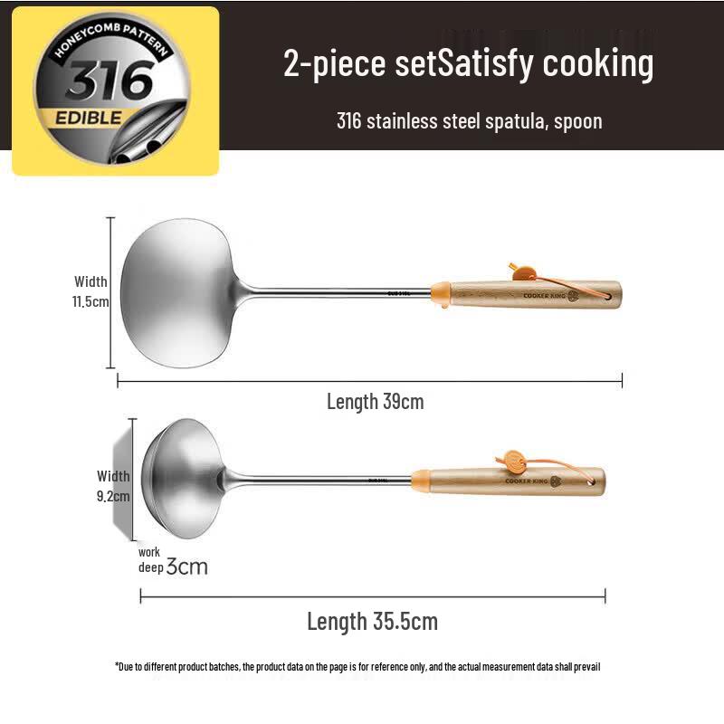 COOKER KING 316 Stainless Steel Kitchen Utensil Set