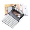 Efficient Wavy Blade Vegetable Slicer Stainless Steel Ergonomic Kitchen Slicing Tool For Potato Carrot Cucumber