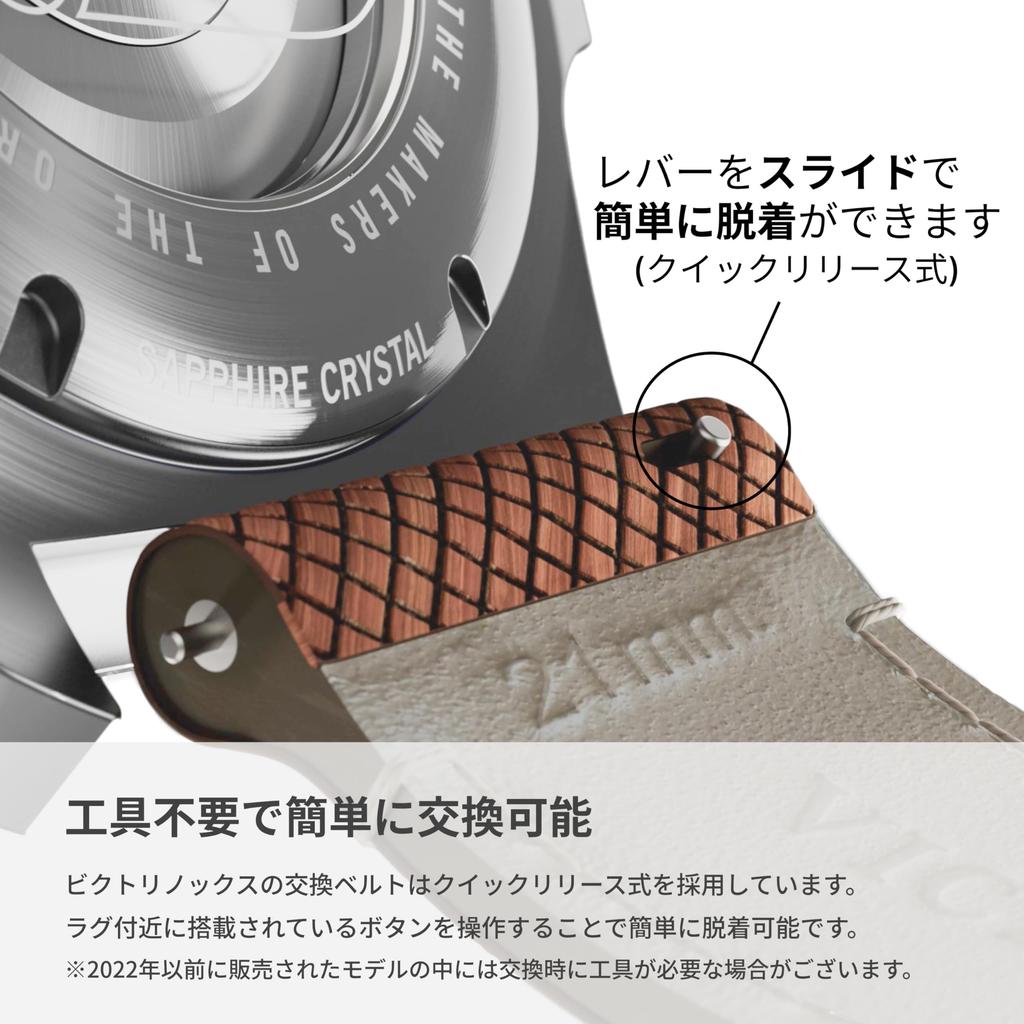 Watch Band 21mm Leather Strap D1 Pin Buckle Watch Strap Replacement Strap Lightweight Breathable Black [Victorinox] Tool-free [] V.60038