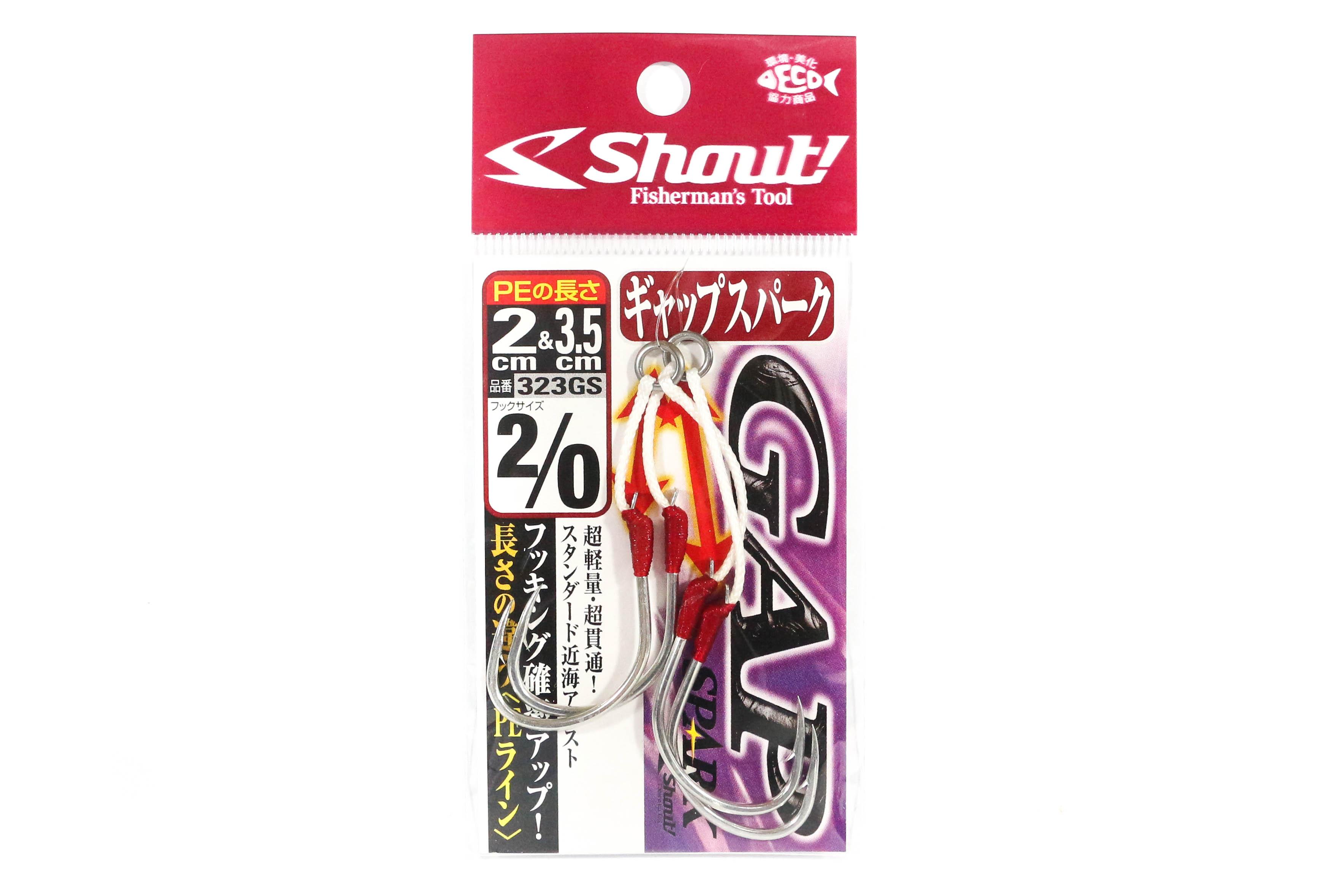 

Shout 323-GS Gap Spark Twin Rigged Вспомогательный крючок Размер 2/0 (3621)