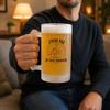 Chope de bière - PLANETEE - J’peux pas je suis Ébéniste - Givrée - Verre trempé 470 ml - Imprimée en Bretagne