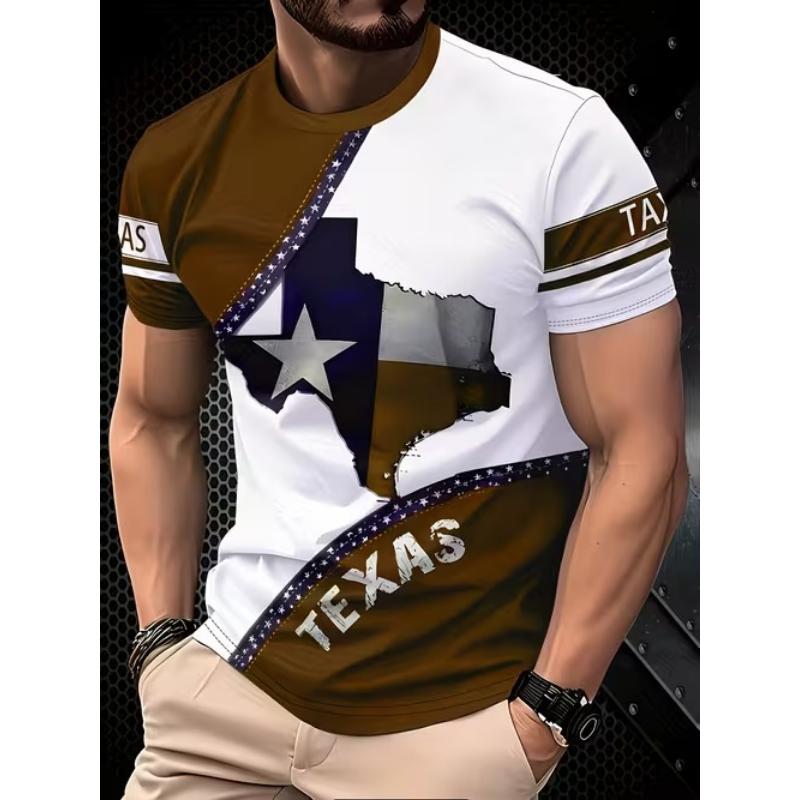 Popularny europejski i amerykański wielostylowy T-shirt z nadrukiem 3D, letni luźny oddychający casualowy top z krótkim rękawem