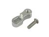 POSH 000520-03 Motorcycle Goods Offset Mirror Adapter M8 Positive Screw Silver