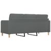 Vidaxl 3-Seater Sofa, Dark Grey, 180 Cm, Upholstered In Fabric