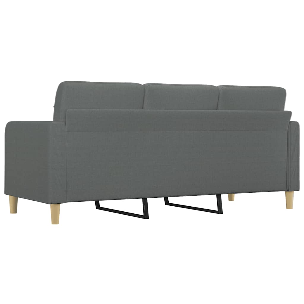 Vidaxl 3-Seater Sofa, Dark Grey, 180 Cm, Upholstered In Fabric