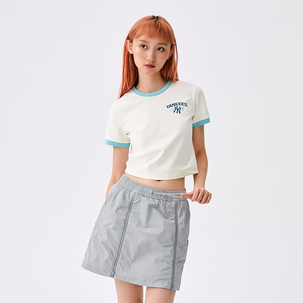 New MLB New York Yankees Regular T Shirt Women's Ivory 3FTSA0353-50CRS