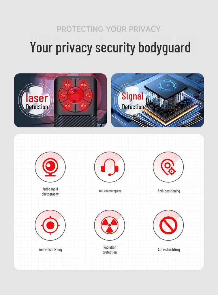 Signal Detector: Anti-Peeping, Anti-Theft, Multi-Purpose Security Alarm