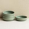 Simple Macaron Green Vertical Flavor Dish Ceramic Vegetable Dish Creative Dipping Dish Restaurant Snack Dish Hot Pot Flavor Dish