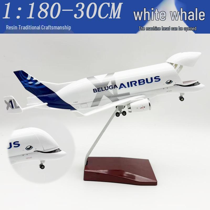 30CM A330 Beluga Airplane Model - Solid Construction, Inquiry Welcome