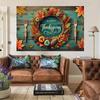 One background banner, Thanksgiving autumn leaf decorative fabric wall decoration, polyester fabric, party decoration