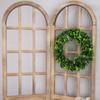 40cm Simulate Green Leaves Wreath Ornament Door Window Pendant for Wedding Chair Decor