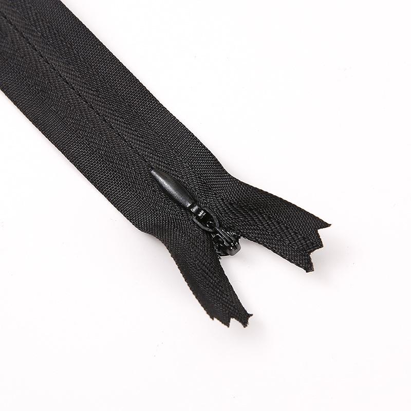 Zinc Alloy Pull Tab No. 3 Invisible Nylon Edge Zipper
