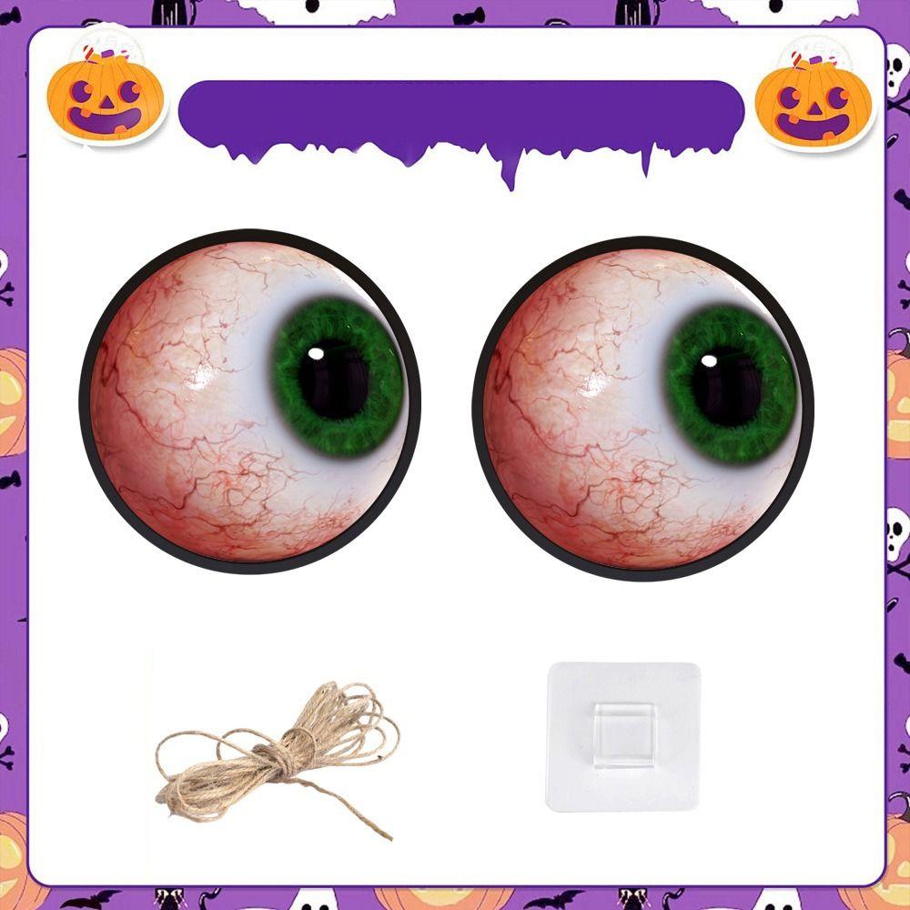 Luminous Giant Hanging Eyeball Round Acrylic Eye Tags Festive Decor LED Eyeball Halloween Party