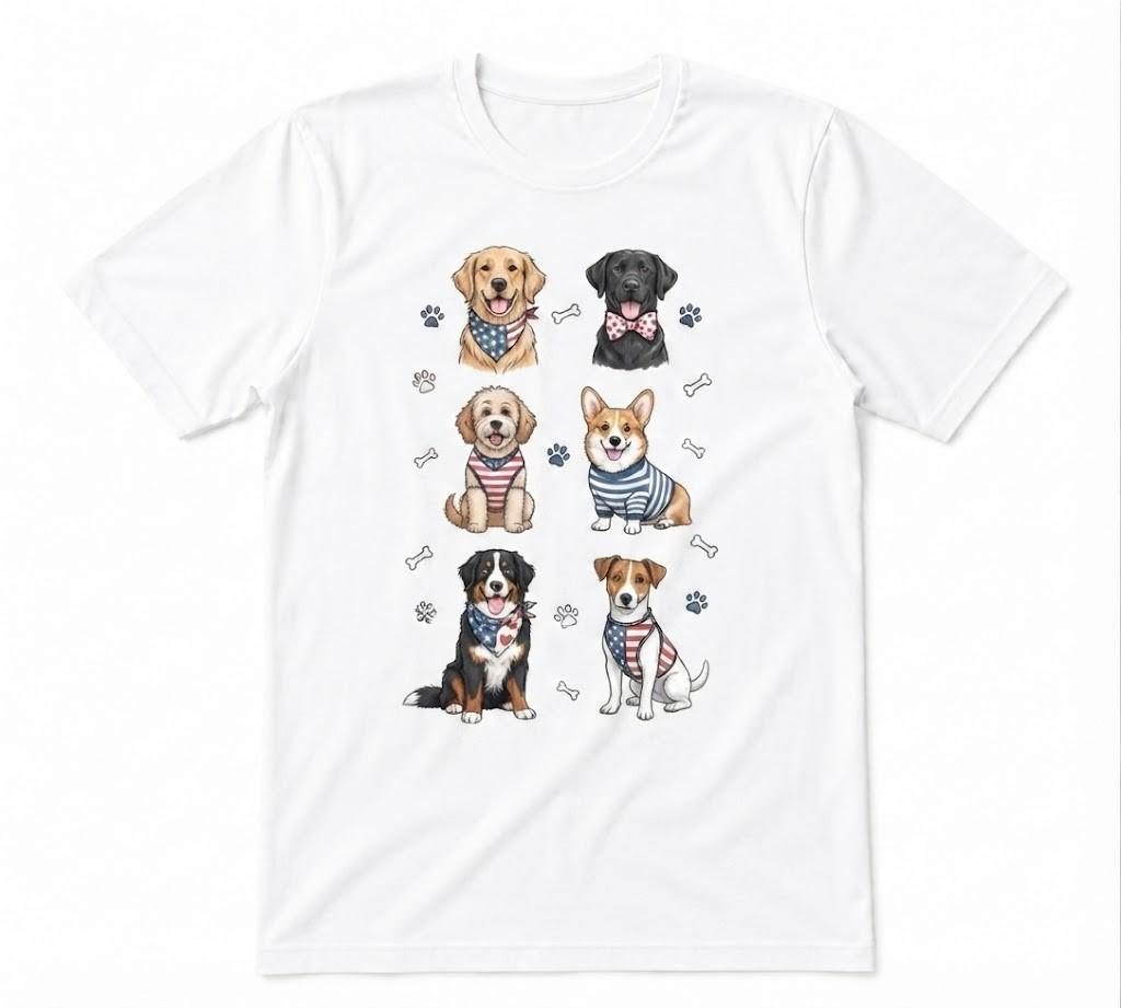 Cute Dog Puppy Dog Lover National Dog Day Unisex White T-shirt