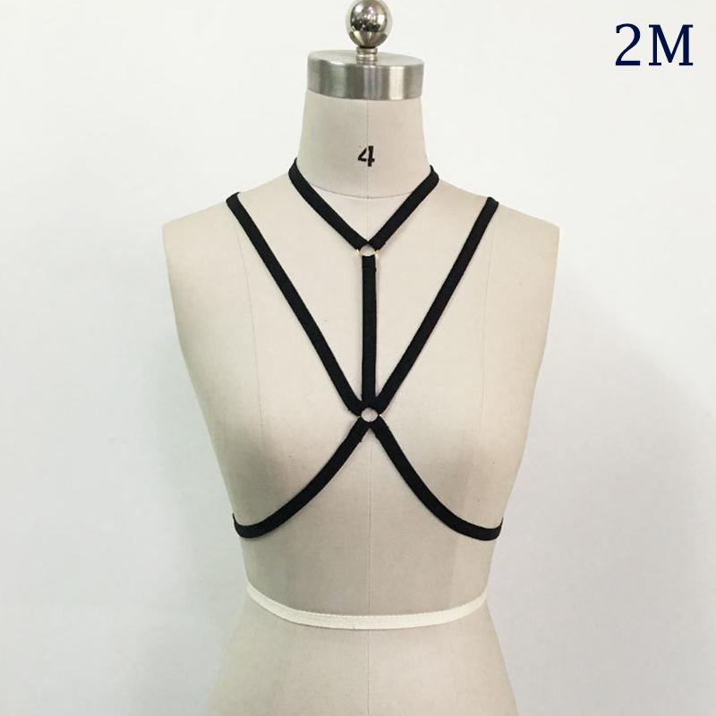 

Черные подвязки, бандажный бюстгальтер, женское портупейное белье, готические кроп-топы, женский бюстгальтер