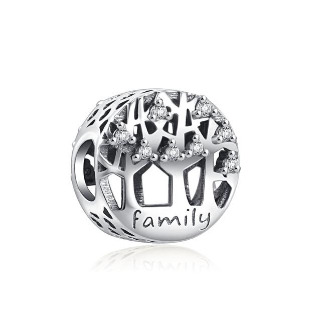 925 Sterling Silver New Family Tree Cake Bird Mum Bead Fit Original Fashion Charm Bracelet For Making Women Berloque Authentic