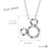 Disney Mickey Mouse Silver Pendant with Cubic Zirconia VPCDS 20166