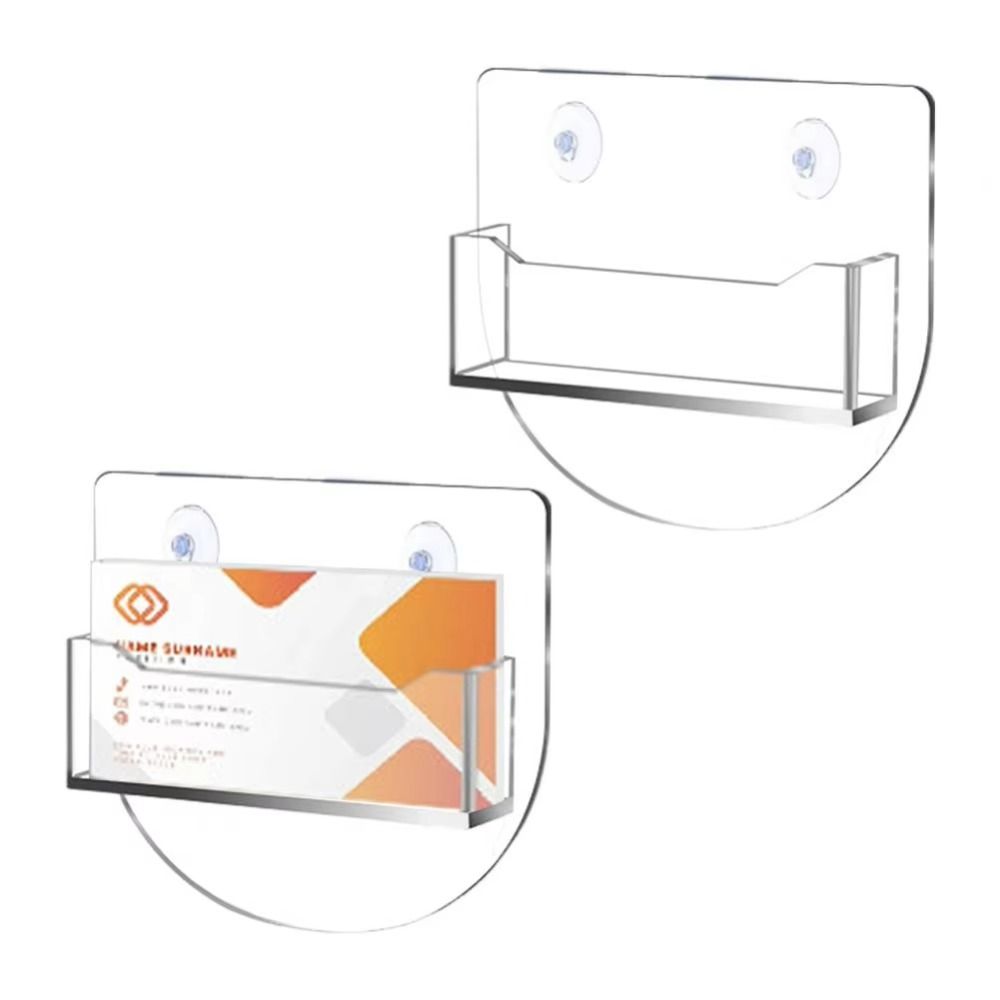 Acrylic Business Card Display Stand Suction Cups Business Card Box Commercial Buildings