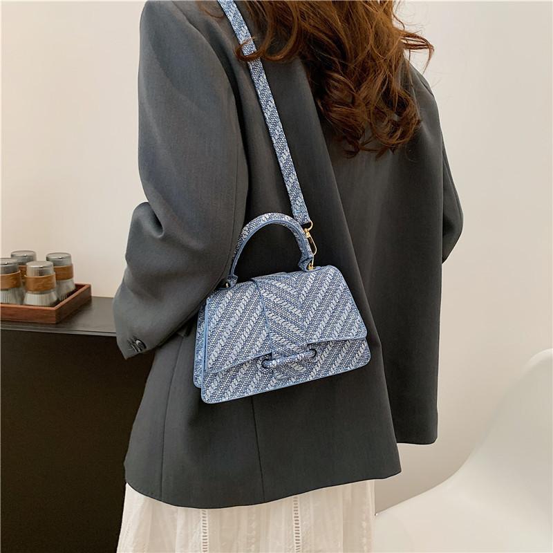 Chic Simple Crossbody Bag For Women Street Style Pu Leather Square Shoulder Bag