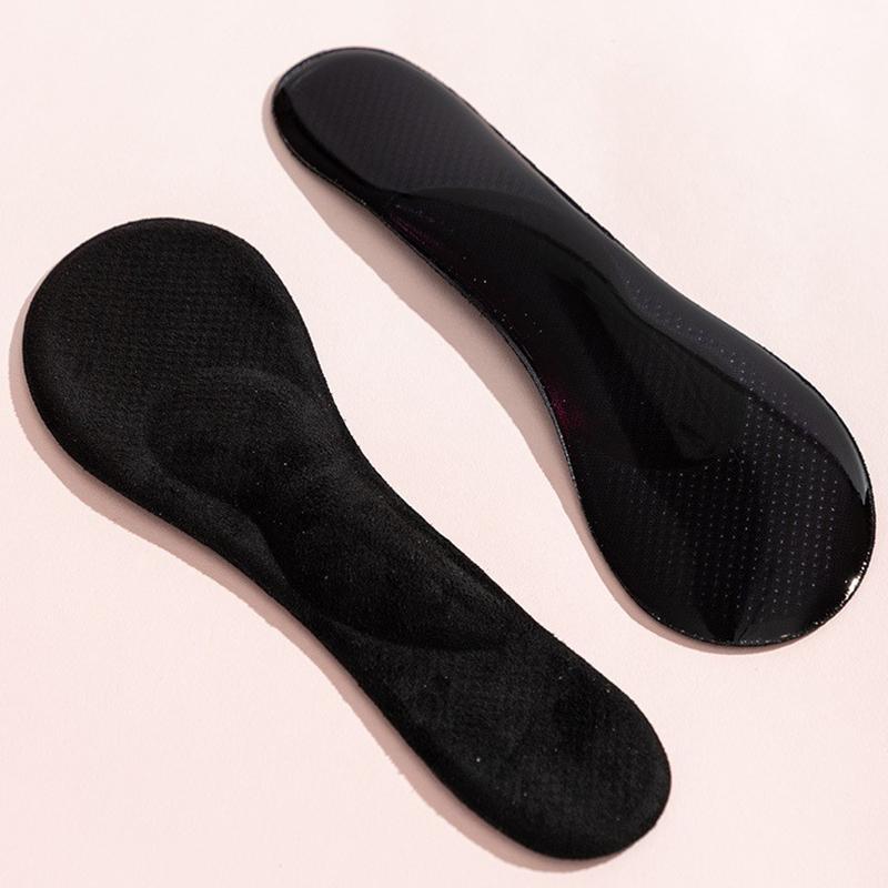 

1pair Sandals High-Heel Silicone Suede Arch Support Insoles Thickened Arch Support,Soft,Non-Slip,Invisible,Self-adhesive Pads 35-40 (20.5cm)