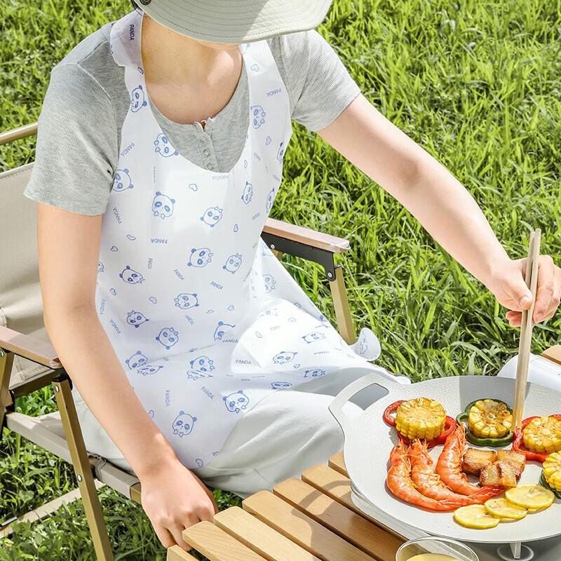 MARYYA Disposable Printed Kitchen Aprons, 100 Count