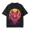 American Anime Hazbin Hotel Graphic T-shirt Washed Oversized Y2k Men Women Short Sleeve Casual Cotton Tee Crew Neck Clothing Female Male Tee Shirts