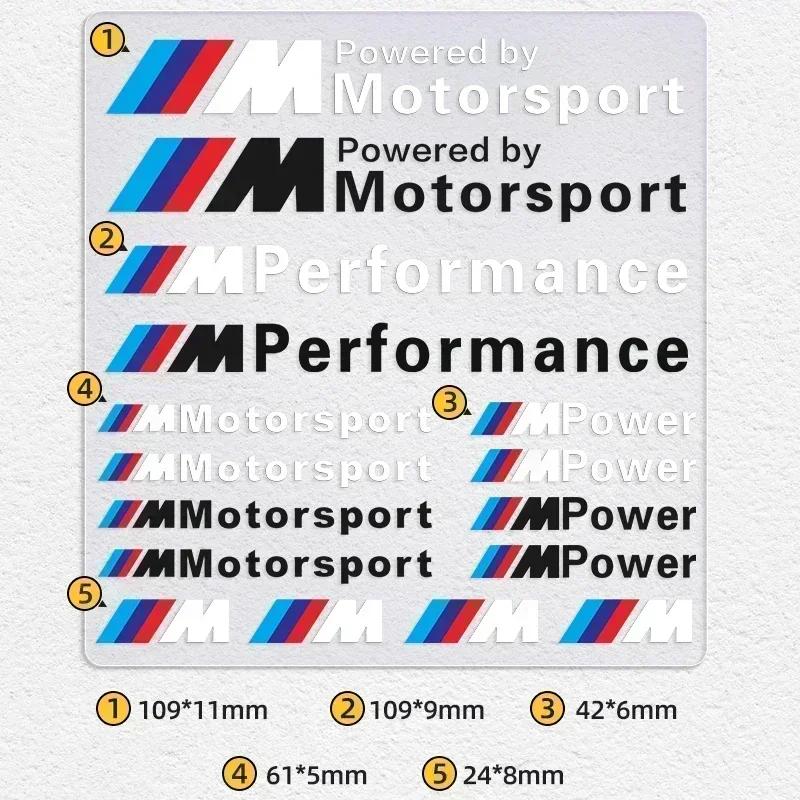 1 set Adesivo Emblema Auto Decorazione Auto Decalcomania Per Bmw M Performance Power X1 X3 X5 X6 E84 E83 F25 M3 E90 E91 E60 F15 F16 E70 F30