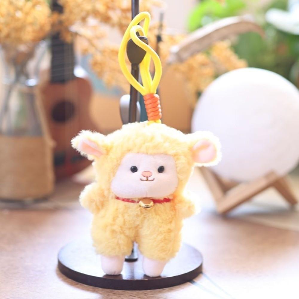 Standing/Sitting Mini Sheep Plush Keychain Cartoon Soft Lamb Doll Ornament  Year of the Sheep