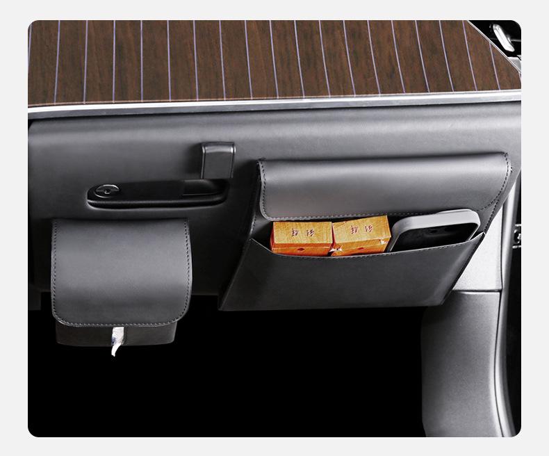 Mercedes E300 Beifahrer-Handschuhfach-Organizer und Müllbeutel