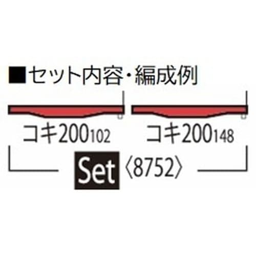 TOMIX N Gauge JR Freight Car Koki 200 Series New Paint Set of 2 (8752) Model Train Freight Car