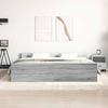 VidaXL Bed Frames Headboard and Footboard Grey Sonoma 200x200 Cm 3203738
