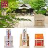 Sakura Zen Shinmei Crystal Torii Gate, Single Shrine, White Pine Wall-Mounted Amulet Holder with Modern Shelf (Body Only)