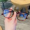 Internet Celebrity Without Makeup, Black Frame, Slimming Japanese Handsome Acetate Frame, Can Be Equipped with Myopia Anti-blue Light