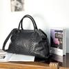 Vegetable Tanned Leather Business Travel Handbag Large-capacity Sports Fitness Bag High-end Commuter
