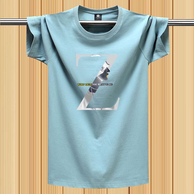 Men's Summer 2025 Pure Cotton Heavyweight Short-Sleeve Fashion T-Shirt