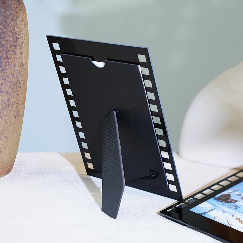 WTEMPO Retro Black Photo Frames Can Be Placed Vertically or Horizontally Home Decor Desktop Photo Holders for Collage Photo Poster Artwork Display