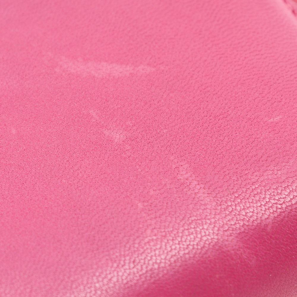 LOEWE anagram Purse pink lambskin Women Used