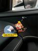 Adorable Mini Monkey Car Ornament - TPU, Fits Rearview Mirror & Dashboard Decor
