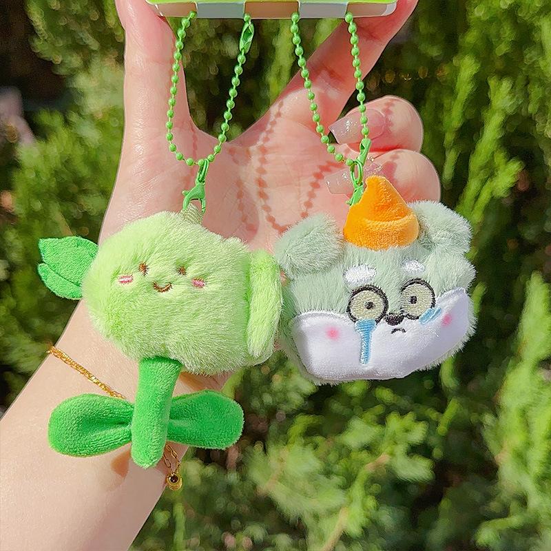 Kawaii Plush Bag Pendant Cartoon High Beauty Girl Heart Keychain Pendant Girlfriend Birthday Gift Women Accessories Wholesale
