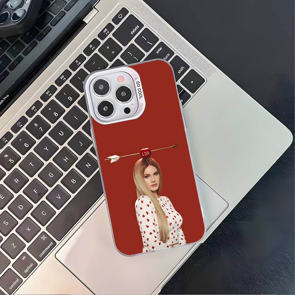 Singer L-Lana Del Rey Phone Case For iPhone 16,15,14,13,12,11,Pro,XS,Max,Plus,Mini,SE4,E White Matte Shockproof Cover