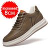 Man Sneakers Height Increase Shoes For Men Insoles 8cm Elevator Shoes Casual Genuine Leather Sports Heightening Shoes Tall Shoes