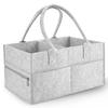 Felt Diaper Wet Bag - Newborn Supplies Organizer with Detachable Mommy Handbag