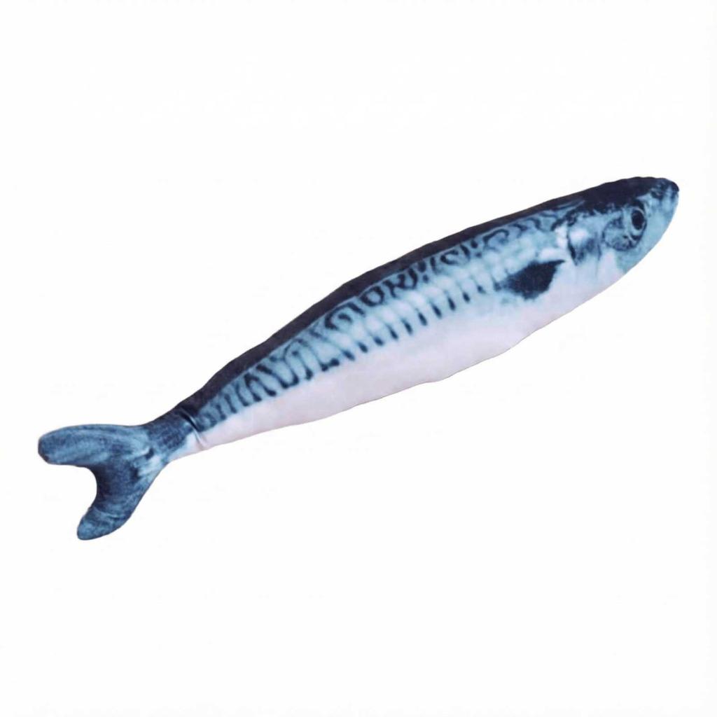Simulierter Fisch, Kauspielzeugpuppe, Katzenminze Beißspielzeug,