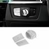 ABS Silver Function Control Button Frame Trim For BMW 3 4 Series GT 2013-