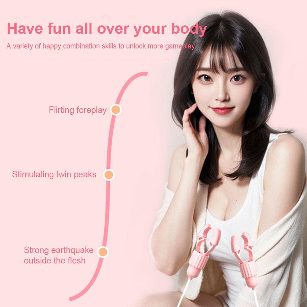 Electric Nipple Vibrator Massager Intimate Adult Sex Toy for Women Nipple Play Clamp Stimulator