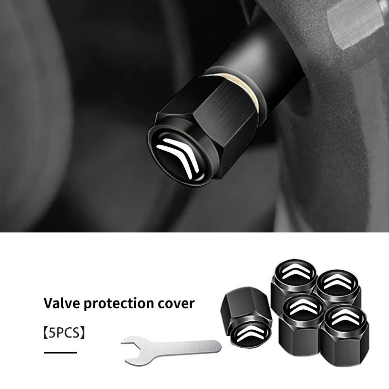 For Citroen Car Tire Valve Cover Wheel Protection Dust Caps Car Accessories C4 C3 C5 C1 C2 C6 VTS C4L DS3 DS4 DS5 Grand Berlingo