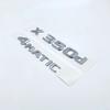 3D Chrome Letters X250d X350d 4Matic Etition 1 Emblem for Mercedes Benz X Class Car Fender Badge Trunk Nameplate Logo Sticker LV3