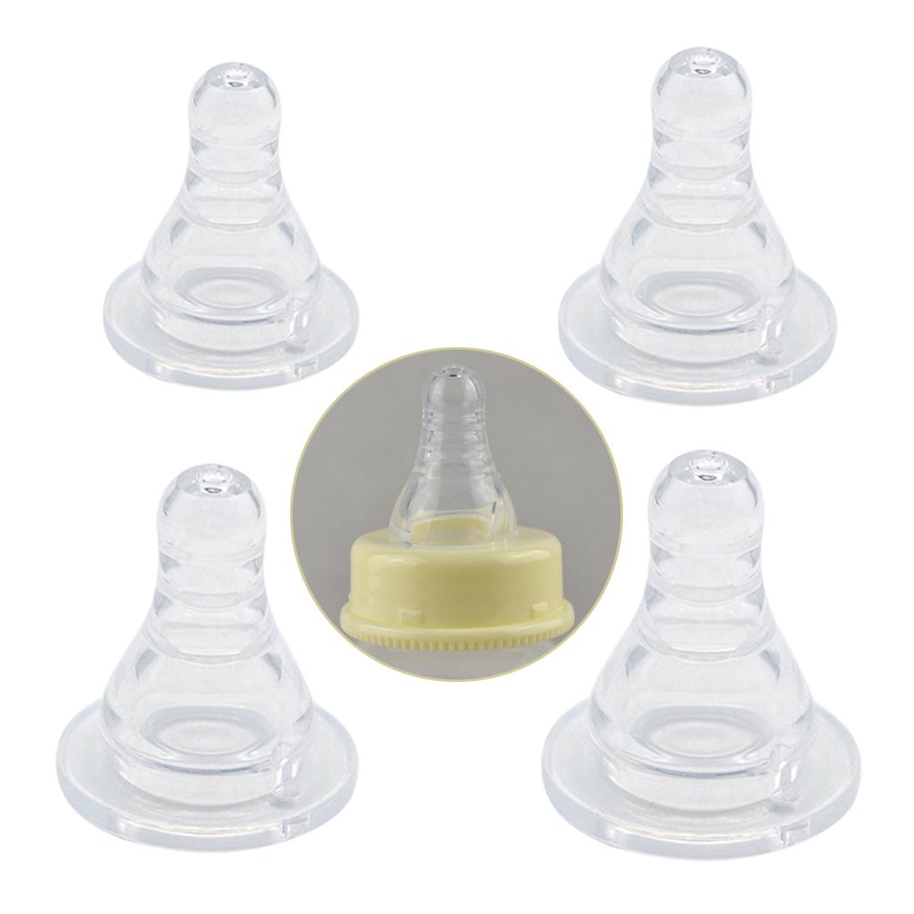 Baby Newborn Feeding Bottle Replacement Silicone Nipple Clear 03M