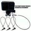 Protable Camera Anti-lost Safety Rope Stainless Steel Cable Wire Lanyard for GoPro 13 12 Insta360 X5 X4 X3 DJI Action 4 Pocket 3